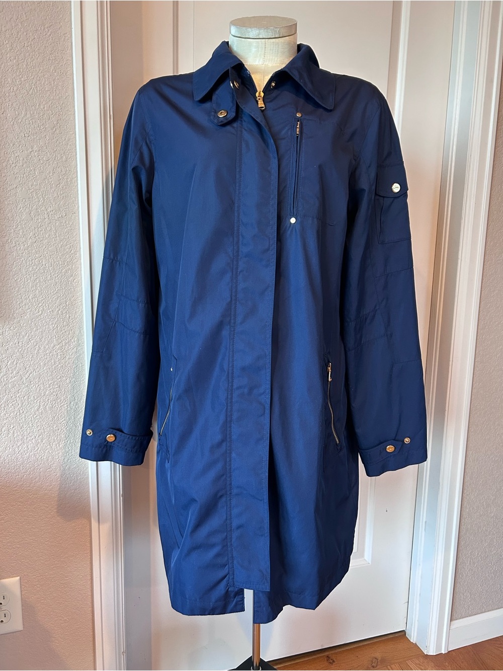 Lauren Ralph Lauren Navy Blue Trench Coat
